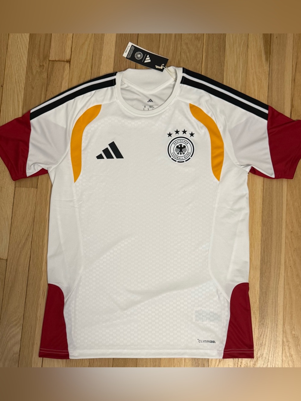 Adidas White Germany National Soccer Team 2026 World Cup Training Jersey (NEW) - Picture 3 of 16